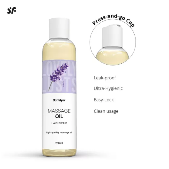 Satisfyer - masážny olej s levanduľovou vôňou (250 ml)