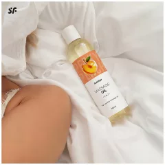 Satisfyer - masážny olej - broskyňa - 250ml