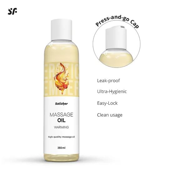 Satisfyer - masážny olej s hrejivým účinkom (250 ml)
