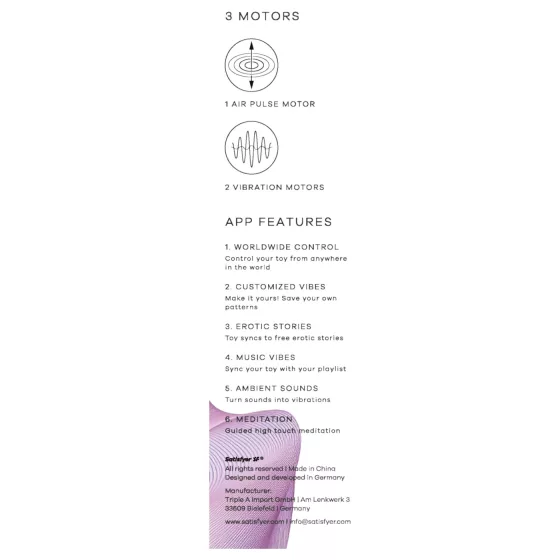 Satisfyer Pro 2 Gen4 - aplikáciou ovládaný stimulátor klitorisu s tlakovými vlnami (modrý)