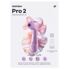   Satisfyer Pro 2 Gen4 - Aplikáciou ovládaný klitorálny stimulátor s tlakovými vlnami (fialový)