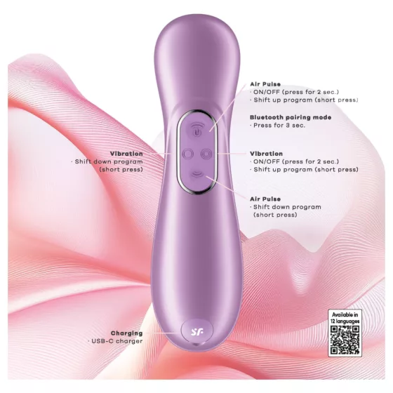 Satisfyer Pro 2 Gen4 - Aplikáciou ovládaný klitorálny stimulátor s tlakovými vlnami (fialový)