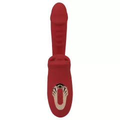   EIS Passion Lips - vibrátor na G-bod s lízajúcou funkciou - červený