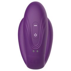   Mrow - akumulátorový, vodotesný 3-motorový párový vibrátor (fialový)