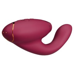  Womanizer Duo 2 - vodotesný vibrátor na bod G a stimulátor klitorisu (červený)