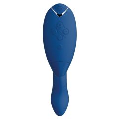   Womanizer Duo 2 - vodotesný vibrátor na bod G a stimulátor klitorisu (modrý)