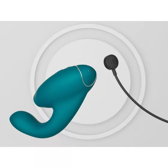 Womanizer DUO 2 - rabbit vibrátor s prisávaním klitorisu (Petrol)