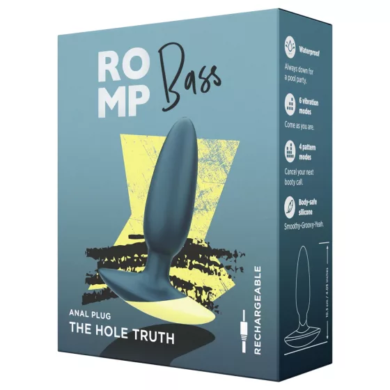 ROMP Bass - análny vibrátor - zelený