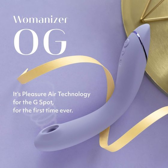 Womanizer OG - nabíjateľný 2v1 G-bod vibrátor s tlakovými vlnami (fialový)