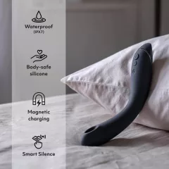   Womanizer OG - vibrátor pre ženy 2v1 - tlakové vlny, čierny - dobíjací