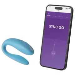  We-Vibe Sync Go - párový vibrátor - smart, nabíjateľný - tyrkysový