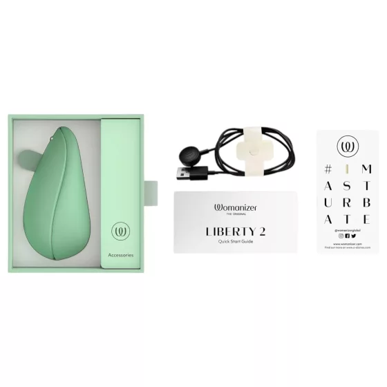 Womanizer Liberty 2 - stimulátor klitorisu s pulznou technológiou - zelený