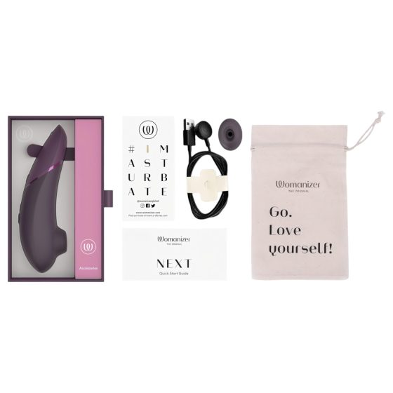 Womanizer Next - stimulátor klitorisu na báze tlakových vĺn - fialový