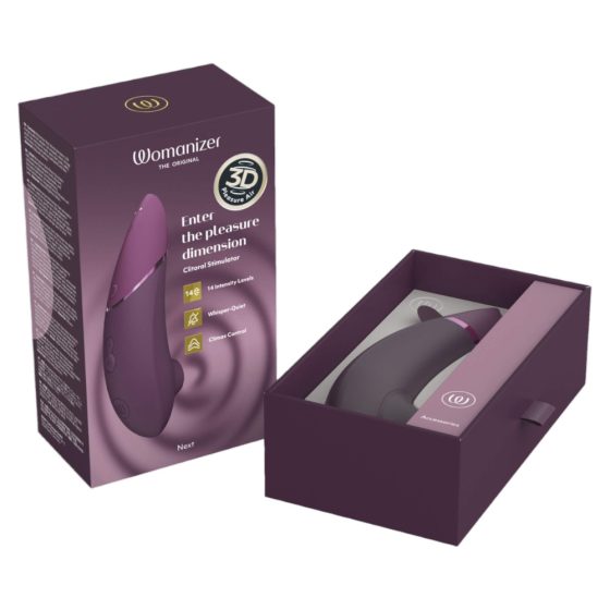 Womanizer Next - dobíjací stimulátor klitorisu so vzduchovými vlnami (fialový)