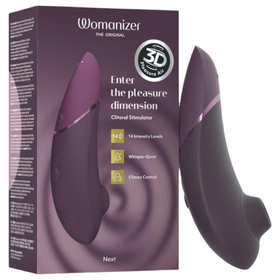Womanizer Next - stimulátor klitorisu na báze tlakových vĺn - fialový
