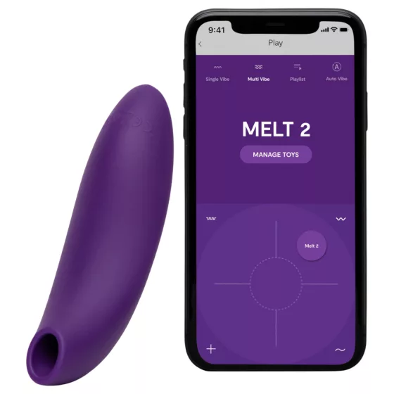 We-Vibe Melt 2 - aplikáciou ovládaný stimulátor klitorisu s tlakovými vlnami (fialový)