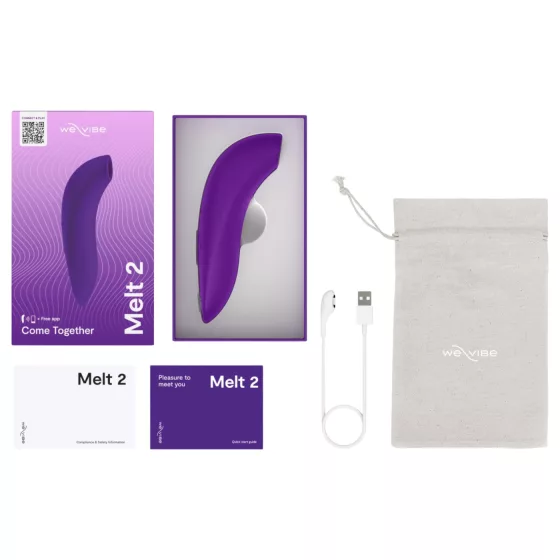 We-Vibe Melt 2 - aplikáciou ovládaný stimulátor klitorisu s tlakovými vlnami (fialový)