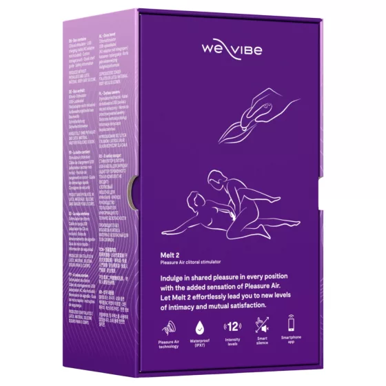 We-Vibe Melt 2 - aplikáciou ovládaný stimulátor klitorisu s tlakovými vlnami (fialový)