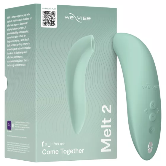 We-Vibe Melt 2 - aplikáciou ovládaný stimulátor klitorisu s tlakovými vlnami (tyrkysový)