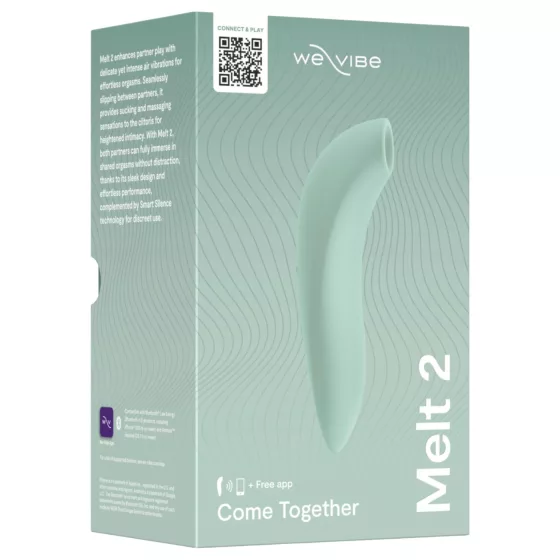 We-Vibe Melt 2 - aplikáciou ovládaný stimulátor klitorisu s tlakovými vlnami (tyrkysový)