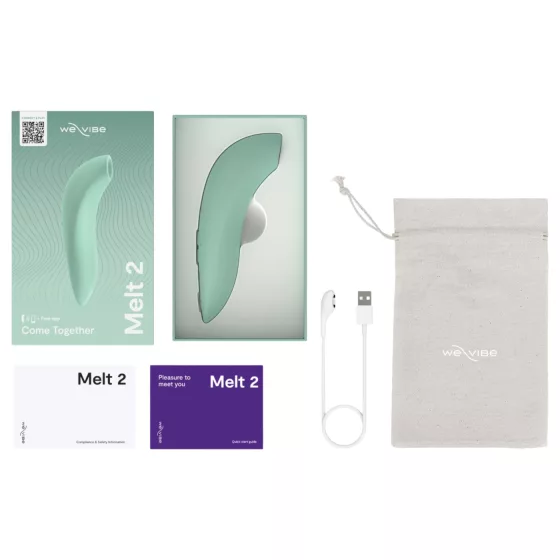 We-Vibe Melt 2 - aplikáciou ovládaný stimulátor klitorisu s tlakovými vlnami (tyrkysový)