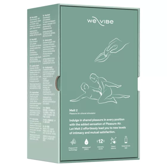 We-Vibe Melt 2 - aplikáciou ovládaný stimulátor klitorisu s tlakovými vlnami (tyrkysový)