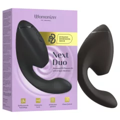   Womanizer Next Duo - vibrátor na G bod a klitorálny stimulátor - čierny