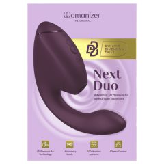   Womanizer Next Duo - vibrátor na bod G a klitoris - fialový