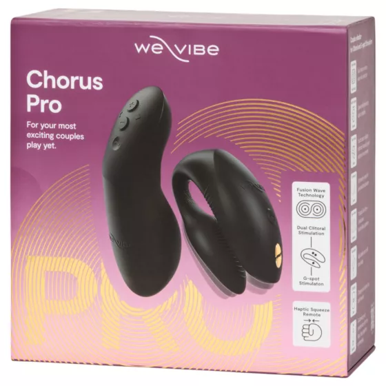 We-Vibe Chorus Pro - párový vibrátor s aplikáciou a diaľkovým ovládaním (čierny)