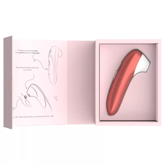 Womanizer Pro - stimulátor klitorisu s tlakovými vlnami (červený)