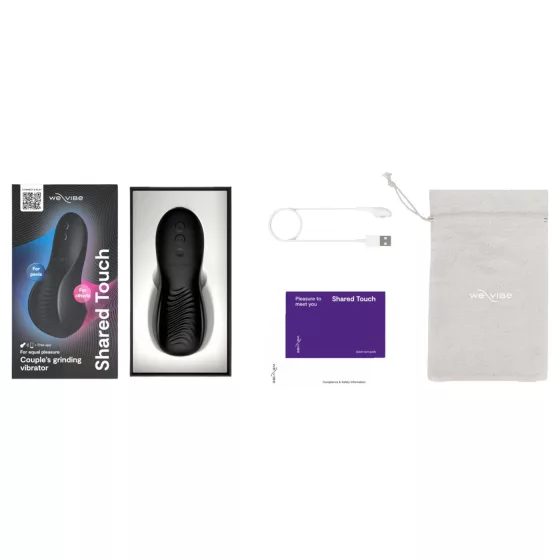 We-Vibe Shared Touch - inteligentný párový vibrátor (čierny)