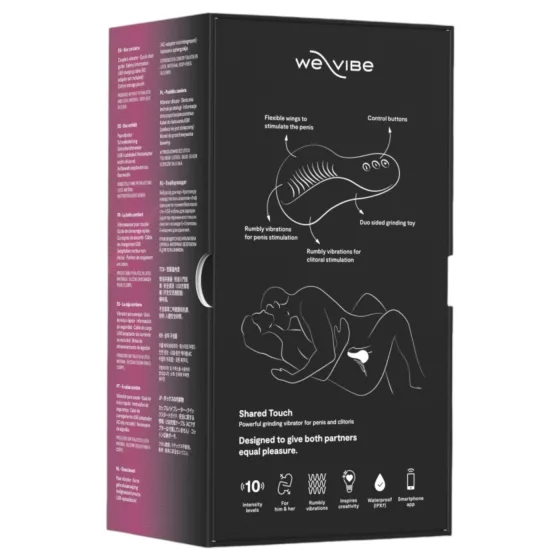 We-Vibe Shared Touch - inteligentný párový vibrátor (čierny)