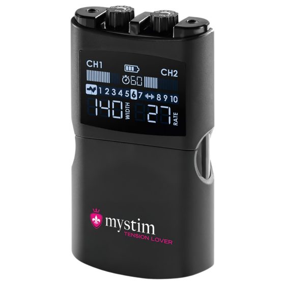 Mystim Tension Lover 2 - digitálny elektro set (čierny)