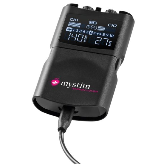 Mystim Tension Lover 2 - digitálny elektro set (čierny)