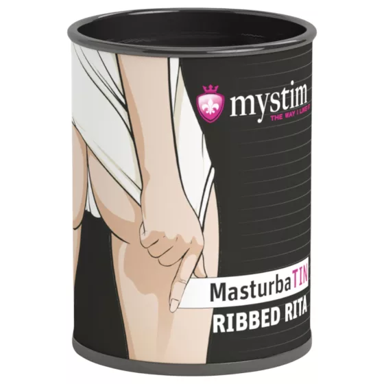 Mystim - masturbátor pre mužov - rebrovaný Ribbed Rita - biely