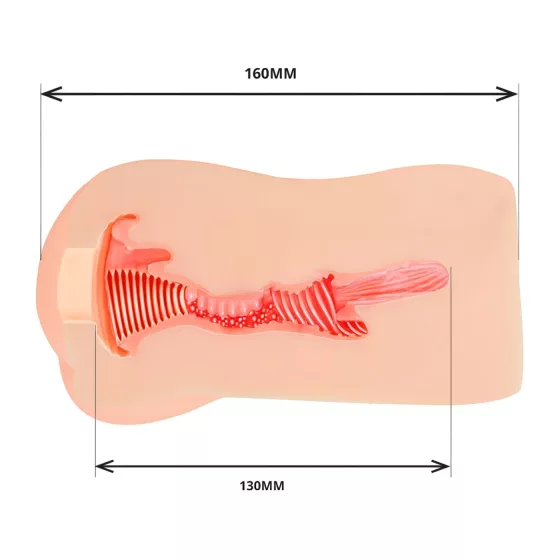 TAMASHII Waiting Girl - hentai umelá vagína masturbátor (prírodná farba)