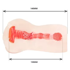   TAMASHII Continuous Orgasm - anime umelá vagína masturbátor (prírodná farba)