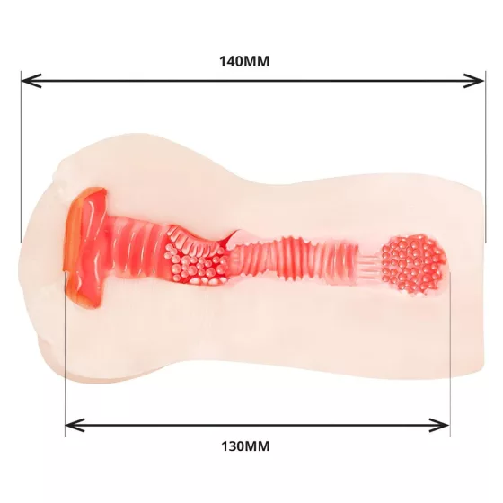 TAMASHII Continuous Orgasm - anime umelá vagína masturbátor (prírodná farba)