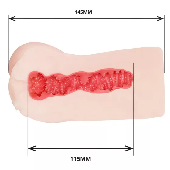 TAMASHII Squeezing Ranch - anime umelá vagína masturbátor (prírodná farba)