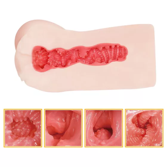 TAMASHII Squeezing Ranch - anime umelá vagína masturbátor (prírodná farba)