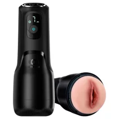   OTOUCH Airturn 4 - sací-vibračný automatický masturbátor (čierny)