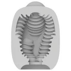   VIBEGGS Twisty Tongues - vibračné vajíčko masturbátor - biela