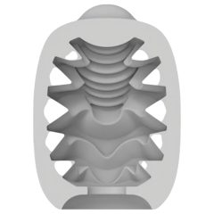   VIBEGGS Candy Curves - vibračné vajíčko masturbátor - biele