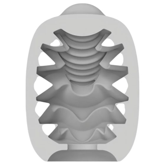 VIBEGGS Candy Curves - vibračné vajíčko masturbátor (biela)