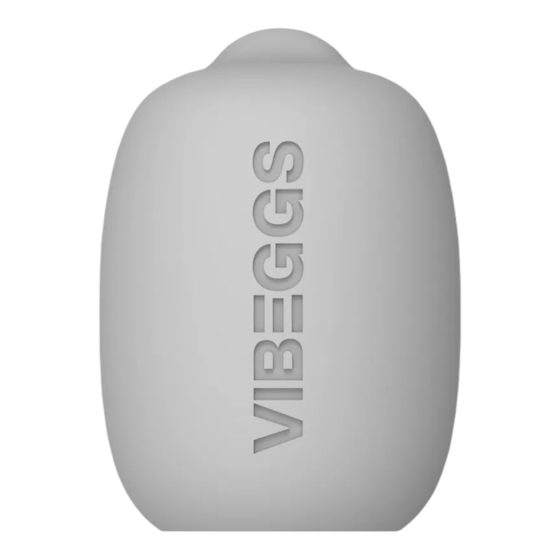 VIBEGGS Candy Curves - vibračné vajíčko masturbátor (biela)