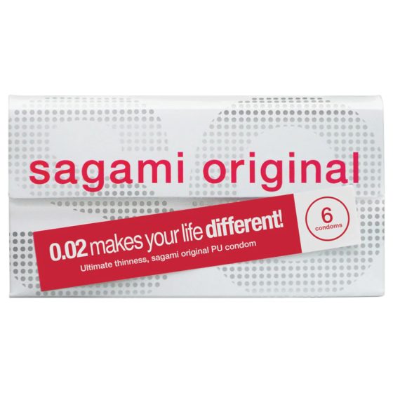 Sagami Original 0.02 - kondóm - 55 mm - 6 ks