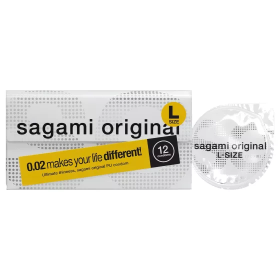 Sagami Original 0,02 L - kondóm - 58 mm - 12 ks