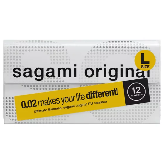 Sagami Original 0,02 L - kondóm - 58 mm - 12 ks