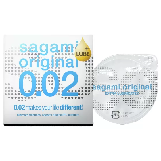 Sagami Original 0,02 - extra lubrikovaný kondóm - 55mm - 1 ks