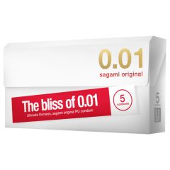 Sagami Original 0.01 - kondóm - ultra tenký - 55mm - 5ks